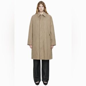 CANDA - Oversized Beige Long Coat | Minimalist Trench